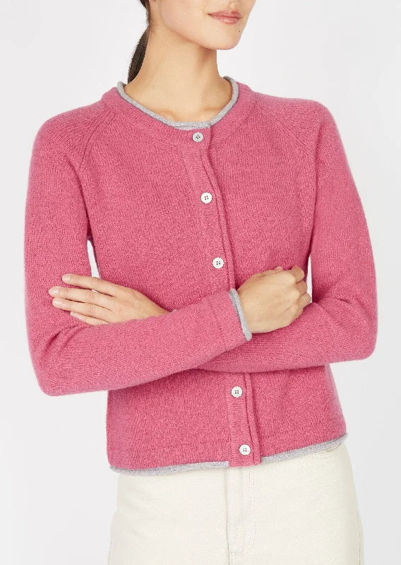 IrelandsEye Women's Killiney Cardigan | Rose Pink